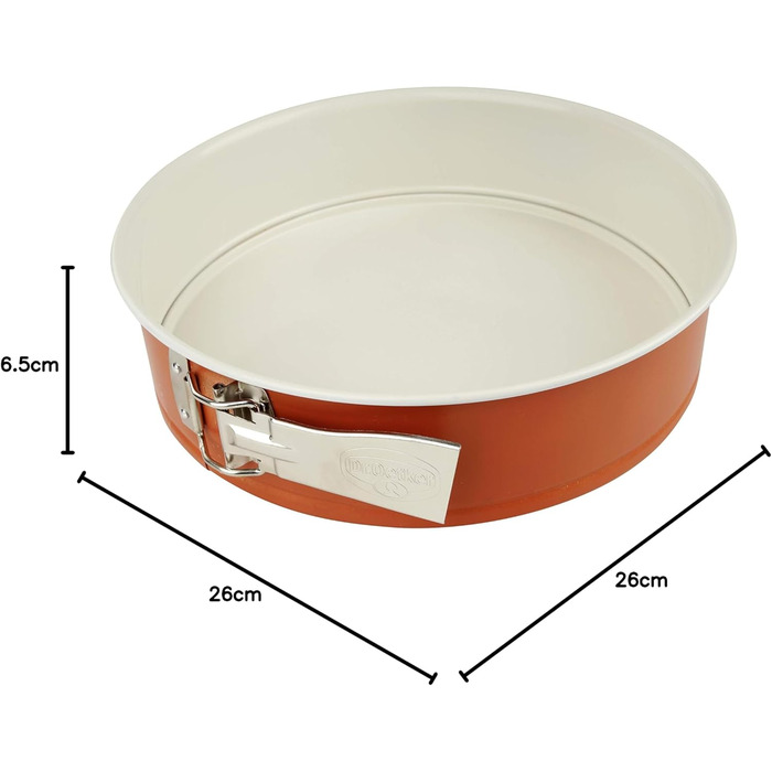 Форма для випічки Dr. Oetker DieMaus, Ø 26 см, сталева, з антипригарним покриттям (помаранчевий/кремовий)