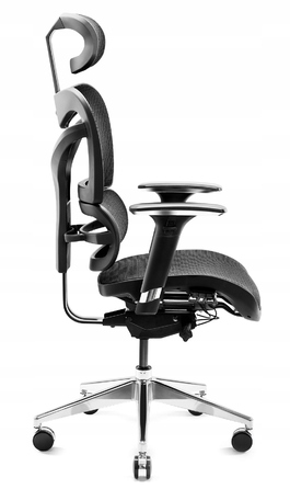 Ігрове крісло Diablo Chairs V-Commander, тканина, чорне