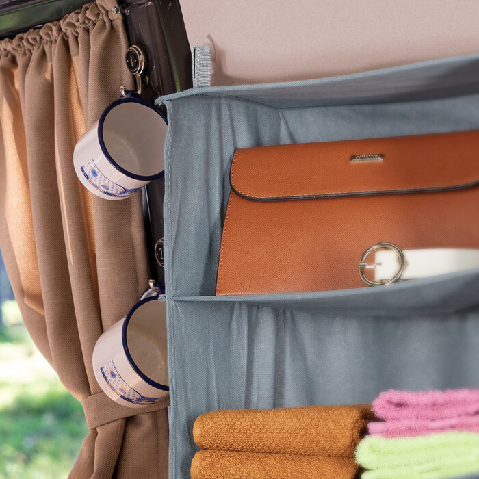 Relaxdays Hanging Shelf Closet Organizer - 8 Compartments