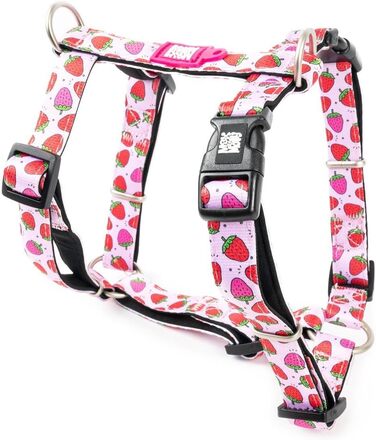 Нашийник для собак Ax & Olly H-For Ultrabequees з неопрену, середнього розміру, з підкладкою, безпечний та ультралегкий, для комфорту вашого вірного друга (XS, Strawberry Dream)