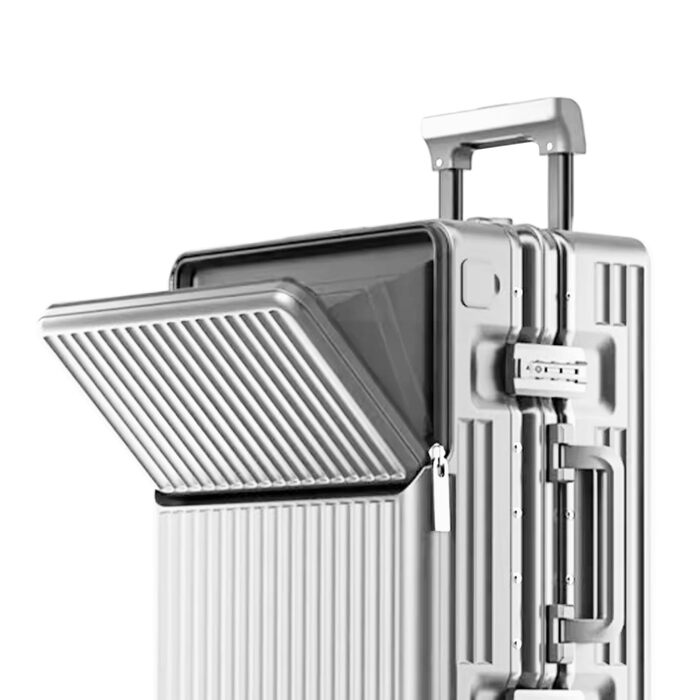 Чемодан ручної об’єм для весни/літа, з TSA-замком, 360° колесами, PC-корпусом та алюмінієвим каркасом, сумісний з розмірами 20'', 24'' та 26''