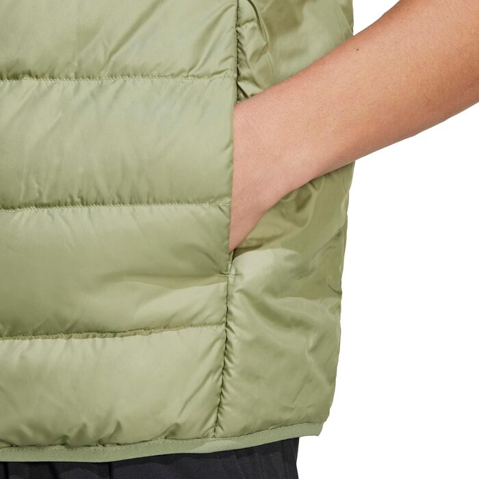 Жилет Adidas Essentias 3-Stripes Down Vest для чоловіків, колір: темно-зелений (S)