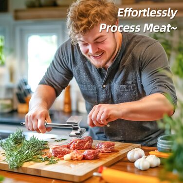 Кухонний молоток для м'яса Yopinmall з нержавіючої сталі, двосторонній, антипригарний, для шніцелів, котлет, стейків