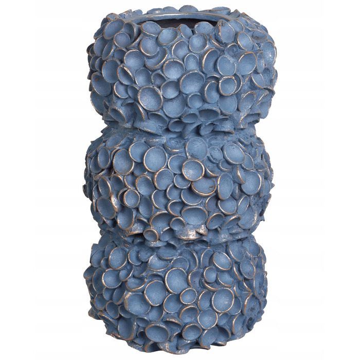 Керамічна ваза для квітів MUZAKI, 52 см, синя