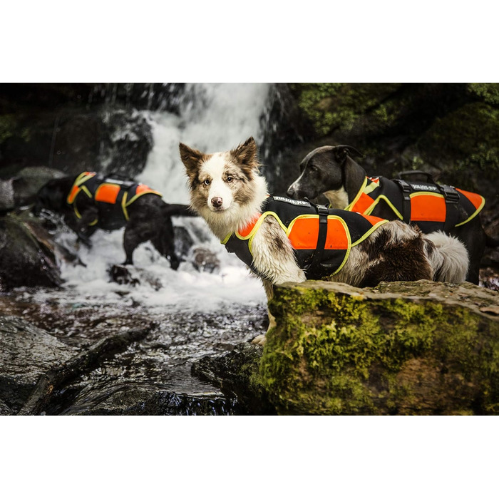 Жилет для собак Julius-K9 IDC 3в1, чорний та неоновий (XL)
