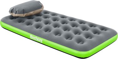 Надувний матрац Bestway Roll & Relax Twin 188x99x22 см, сірий, для відпочинку