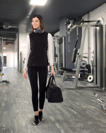 Жіноча флісова жилетка Outdoor Ventures - тепла безрукавка для спорту та відпочинку, чорна, XS