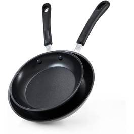 Cook N Home 02597 Професійний посуд з анодованого алюмінію, скло, чорний (сковорода)