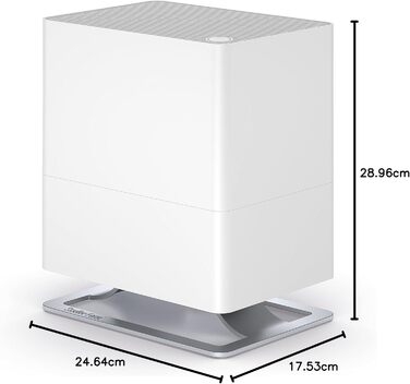 Зволожувач повітря Stadler Form Oskar little - тихий, енергоефективний, з автовимкненням та LED-підсвічуванням (білий)