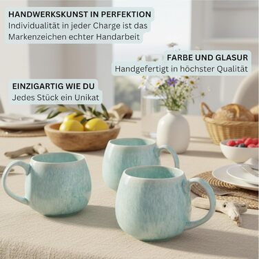 Набір кавових чашок з блюдцем Singer Paros, 8 шт., 160 мл, кераміка, кремовий колір, внутрішнє матування, преміум-якість