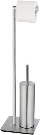Набір для туалету WENKO Recco: тримач туалетного паперу та щітки з нержавіючої сталі, 20 x 71,5 x 20 см