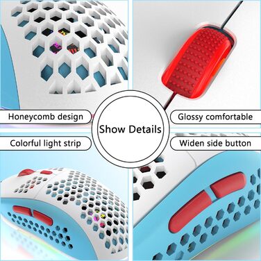 Ігрова комбінація клавіатури та миші MAGIC-REFINER: механічна клавіатура 62 клавіші, RGB-підсвічування, миша 12000 DPI, USB-C, для PC/Mac/Win