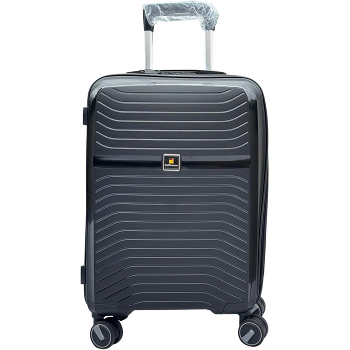 Чемодан Ribelli Handgepäck, 70L, з жорстким корпусом, на 4 колесах, з TSA-замком, телескопічний ручка, L-XL-XXL комплект (03201-чорний, L (50л))