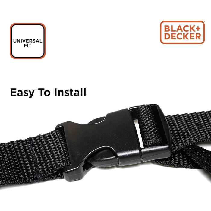 Захисний чохол для багажника BLACK+DECKER для собак - універсальний, неслизький, водовідштовхуючий, 178 x 129 см, чорний