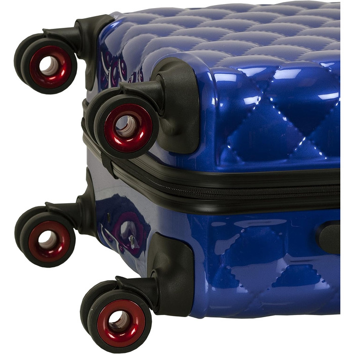 Набір валіз Rockland Quilt Hardside, розширюваний, 3 шт (20/24/28 дюймів), блакитний