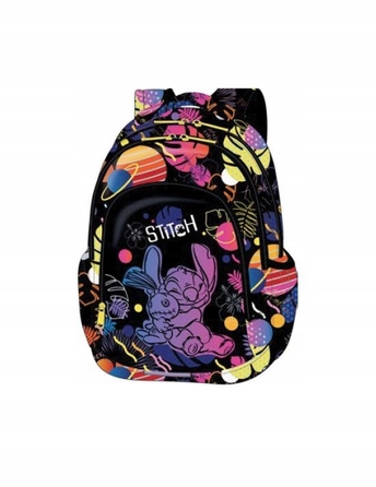 Багатовідсіковий шкільний рюкзак Lilo & Stitch Patio, чорно-фіолетовий, 21 л