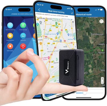 GPS-трекер Winnes 4G Mini 1500 мА·год з магнітом, анти-втрата, для авто, дітей, велосипеда, валізи, підтримка GPS/AGPS/LBS, додаток у комплекті