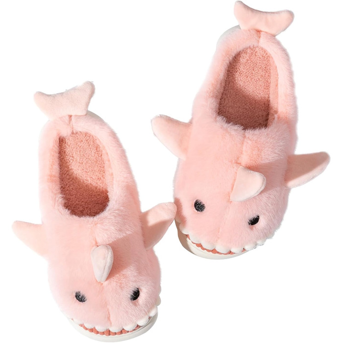 Тапочки жіночі та чоловічі зимові з плюшем, теплі, зручні, неслизькі, рожеві, 37/38 EU