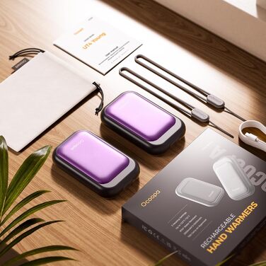 Електричні грілки для рук OCOOPA UT4 5000mAh - 2 шт. Водонепроникні, швидкий нагрів, USB, для зими, Outdoor