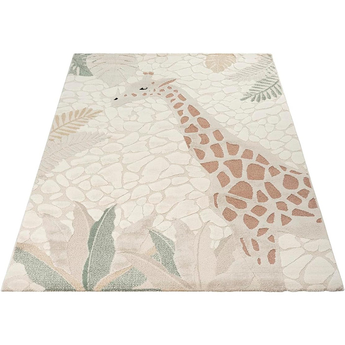 Дитячий килим Jungle Kids 3D Жираф 140x200 см, м'який, зносостійкий, для дитячої кімнати