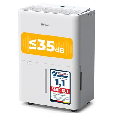 Електричний осушувач повітря 12L з фільтром та шлангом для дому, 4 режими, 35dB, гарантія 10 років