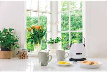 KitchenAid CLASSIC Kettle with 1.25 L Capacity, 1.25 L, white
