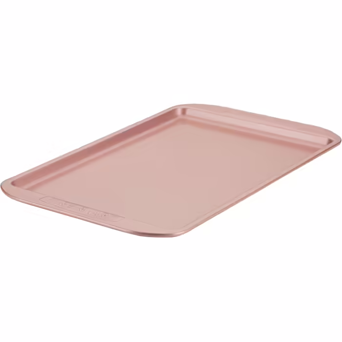 Farberware Nonstick Bakeware, Nonstick Cookie Sheet/Baking Sheet - 10 Inch x 15 Inch, Rose Gold Red