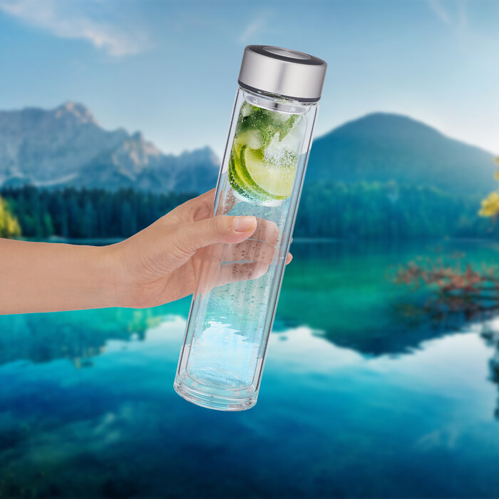 Relaxdays 500 ml Teeflasche for on the go