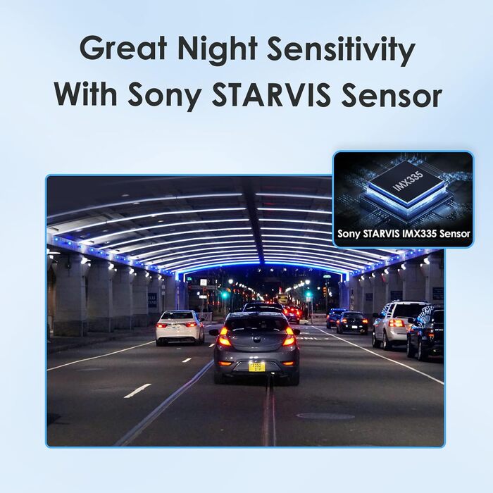 Відеореєстратор VIOFO A129 Plus Duo з двома камерами, GPS, WiFi, 2K (1440P) та 1080P, запис спереду та ззаду, моніторинг через додаток, G-сенсор, режим паркування, надсилання у випадку надзвичайної ситуації, Superkondensator