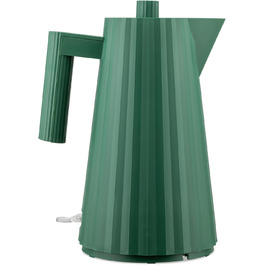 Alessi Plissé Electric Kettle - Green, 1.7L, 2400W, Thermoplastic Resin, European Plug