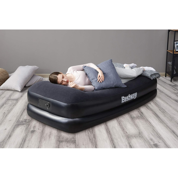Надувний матрац Bestway Aeroluxe Airbed з вбудованим електронасосом, Queensize 203x152x46 см