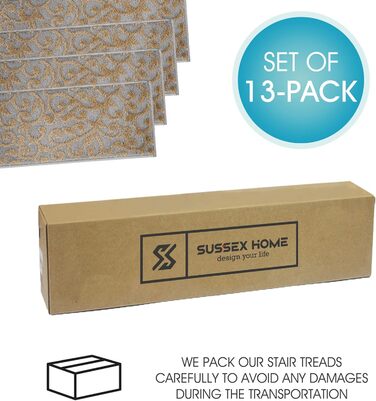 Сходинкові сходи Sussexhome Leaves Collection Beige - набір 13 шт.