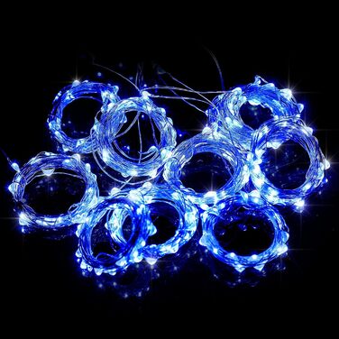 LED штора Anpro 3x3 м, USB, 8 режимів, тепле світло для декору кімнати