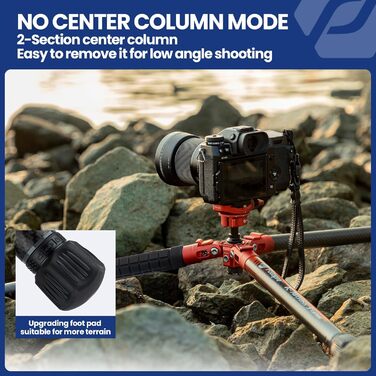Штатив Fotopro Carbon X-Aircross 3 Lite: Легкий карбоновий штатив 151 см з кульковою головкою 360° та швидкознімною платформою. Макс. навантаження 10 кг, блакитний.