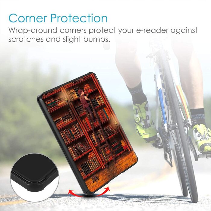 Водонепроникний чохол Fintie для Kindle Paperwhite 10 (2018) з авто-сон/пробудженням, квітковий принт Hibiscus