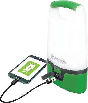 Energizer LED Camping Lantern, Vision Recharge Lantern for Camping, Hiking, Emergency, Green