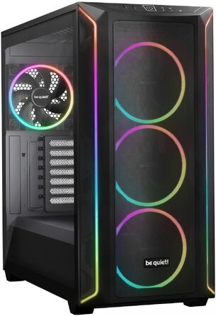 Корпус для ПК be quiet! Shadow Base 800 FX (чорний), Open-Mesh, E-ATX, вентилятори Pure Wings 3 140mm PWM, USB 3.2 Gen 2 Type-C, підтримка радіаторів до 420мм, загартоване скло