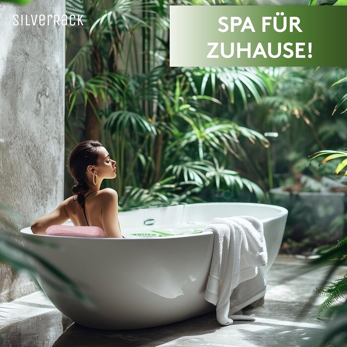 Подушка для ванни MEDIUM-WEICH, рожева: м'яка та ергономічна подушка для ванни з присосками, аксесуар для ванної кімнати