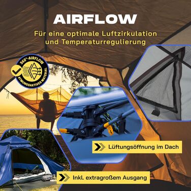 Lumaland Outdoor Pop-Up Dome Tent - 2-3 Person Tent