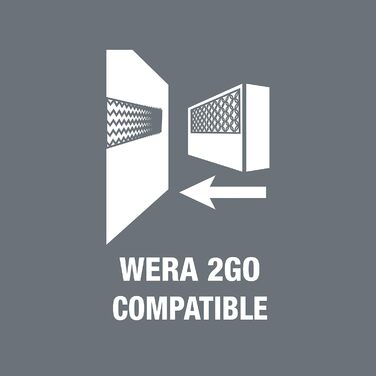 Набір викруток Wera Kraftform Kompakt 20 з чохлом, 7 предметів, чорний-зелений