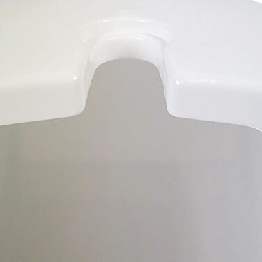 Набір для чищення унітазу Levin, щітка з контейнером, 38 см, білий