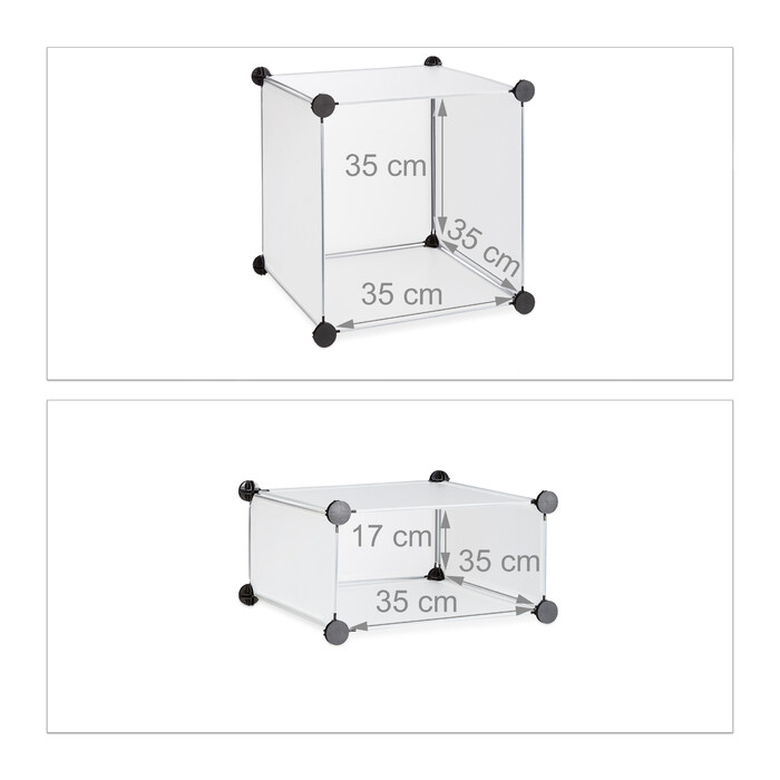 Relaxdays 4-Compartment Shelf System