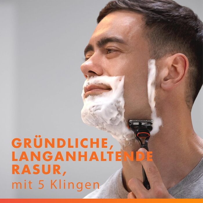 Бритва Gillette Fusion 5 для чоловіків, металевий станок для вологого гоління, чорний, з 12 змінними касетами