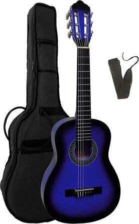 Концертна гітара для дітей K3: блакитна, з чохлом та ременем