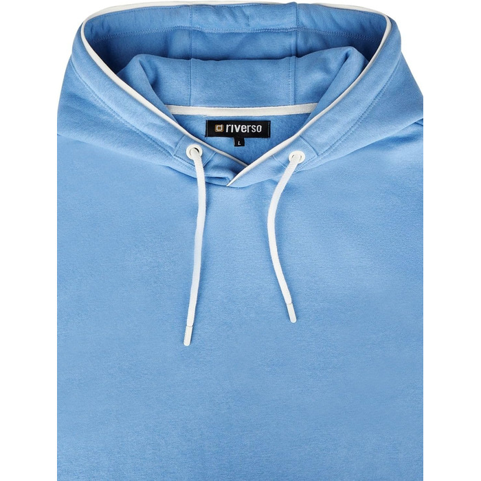Чоловічий худі riverso RIVSandro Regular Fit з капюшоном, колір Azurine Blue (4XL)