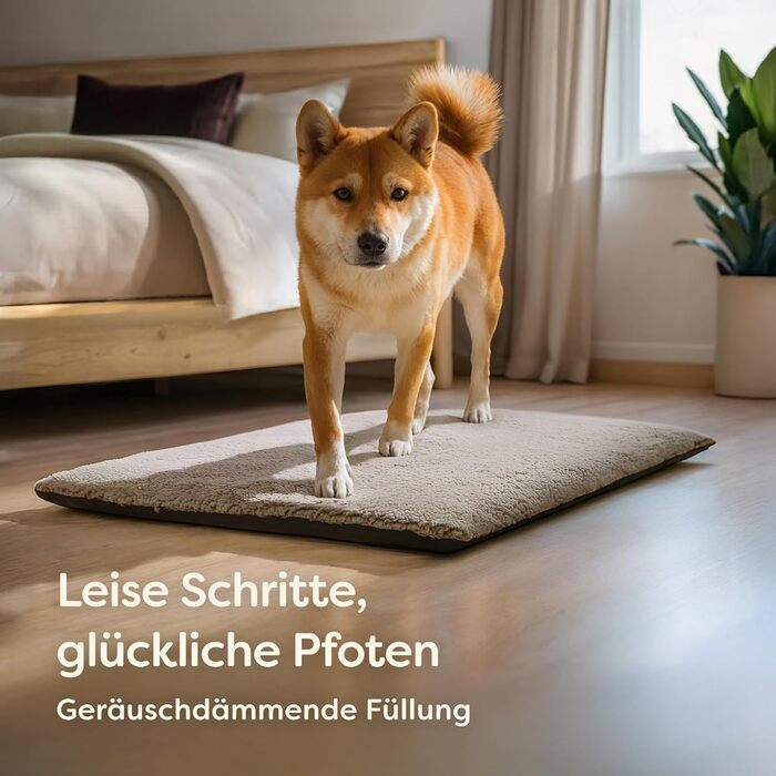 Самогріюча собача ковдра, велика лежанка для собак 90x60 см, знімний водонепроникний чохол, м'яка та тепла, без живлення, з антиковзною основою (сіра)