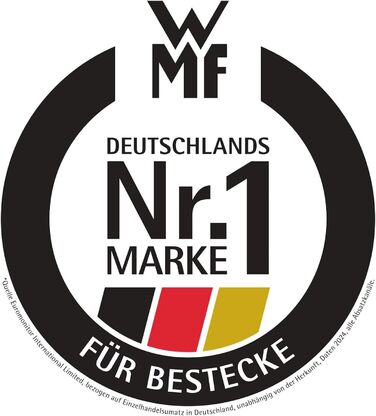 Набір столових приборів WMF Sentic, 30 предметів (на 6 осіб), ергономічний, Cromargan protect®, миється в посудомийній машині, ковані ножі Menu, кейс для столових приборів
