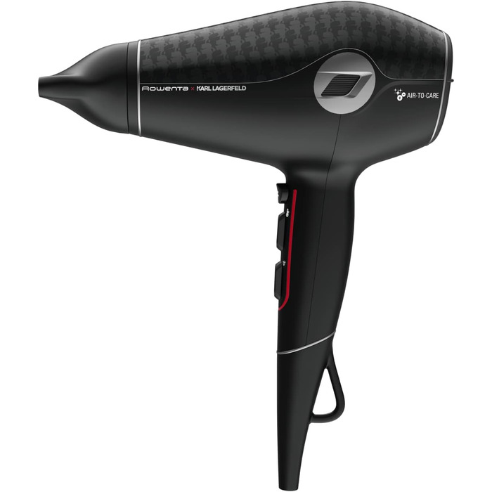 Випрямляч для волосся Rowenta x Karl Lagerfeld SF467L K/Pro Stylist з кератиновим покриттям та іонізацією, чорно-червоний