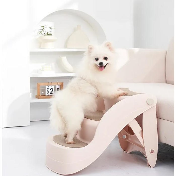 Сходинки для тварин Lanco – 3 сходинки для котів та собак. Міцний та неслизький матеріал. Розміри: 50 x 38 x 38 см