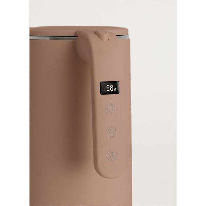 Електричний чайник Studio Pro 1L з регулюванням температури, підігрівом та системою зберігання кабелю, автоматичним відключенням, 1000W (Mokka)